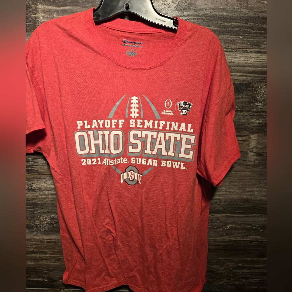 Sugar Bowl Playoff Semifinal 2021 Mens Large T-Shirt Ohio State Buckeye Champion